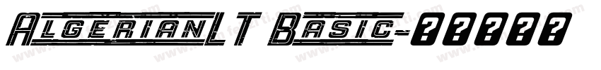 AlgerianLT Basic字体转换